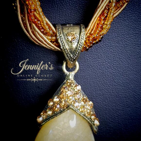 3/$25 Bohemian Teardrop Stone Necklace - Picture 7 of 13